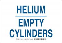 38J231 Chemical Sign, Polyester, 7x10 in, Blue/Wht