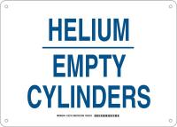 38J233 Chemical Sign, Plastic, 10 x14 in, Blue/Wht