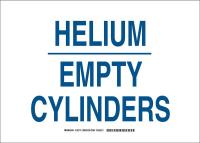 38J234 Chemical Sign, Polyester, 10x14 in, Blu/Wht