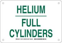 38J236 Chemical Sign, Plastic, 7 x 10 in, Grn/Wht