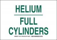 38J237 Chemical Sign, Polyester, 7 x10 in, Grn/Wht