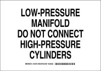 38J243 Chemical Sign, Polyester, 7 x10 in, Blk/Wht