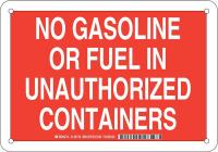38J266 Chemical Sign, Plastic, 7 x 10 in, Wht/Red