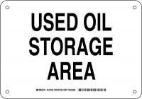 38J283 Chemical Sign, Alum, 7 x 10 in, Blk/Wht