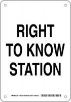 38J289 Chemical Sign, Alum, 10 x 7 in, Blk/Wht