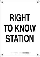 38J292 Chemical Sign, Alum, 14 x 10 in, Blk/Wht