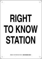 38J293 Chemical Sign, Plastic, 14 x 10 in, Blk/Wht