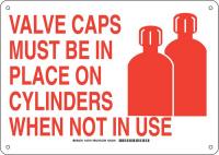 38J298 Chemical Sign, Alum, 10 x 14 in, Red/Wht