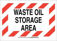38J307 Chemical Sign, Poly, 10 x14 in, Blk/Red/Wht