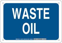 38J309 Chemical Sign, Plastic, 7 x 10 in, Wht/Blue