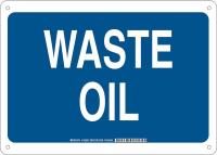 38J312 Chemical Sign, Plastic, 10x 14 in, Wht/Blue