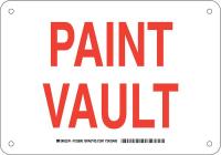 38J320 Chemical Sign, Alum, 7 x 10 in, Red/Wht