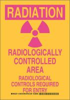 38J382 Hazard Sign, Polyester, 10 x 7, Magenta/Ylw