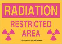 38J391 Hazard Sign, Polyester, 10 x14, Magenta/Ylw