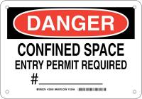 38J430 DANGER SIGN 7X10