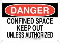 38J439 DANGER SIGN 10X14