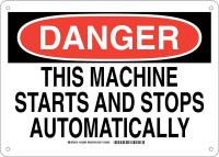 38J476 DANGER SIGN 10X14