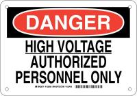 38J483 DANGER SIGN 7X10