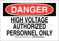 38J485 DANGER SIGN 7X10