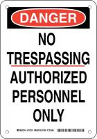 38J489 DANGER SIGN 10X7