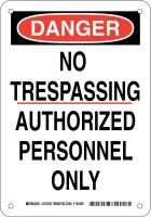 38J491 DANGER SIGN 10X7