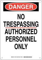 38J492 DANGER SIGN 14X10