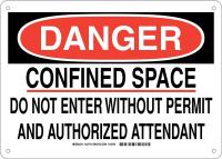 38J505 DANGER SIGN 10X14