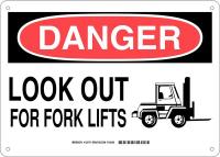 38J536 DANGER SIGN 10X14