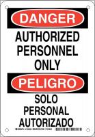 38J545 DANGER/PELIGRO SIGN 10X7