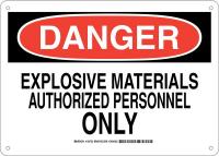 38J638 DANGER SIGN 10X14