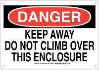 38J668 DANGER SIGN 10X14