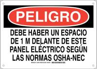 38J698 PELIGRO SIGN 10X14