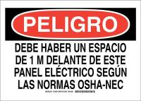 38J701 PELIGRO SIGN 10X14