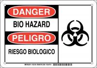 38J762 DANGER/PELIGRO SIGN 7X10