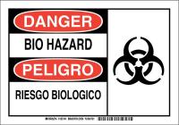 38J764 DANGER/PELIGRO SIGN 7X10