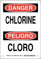 38J774 DANGER/PELIGRO SIGN 10X7