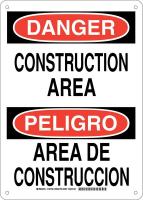 38J783 DANGER/PELIGRO SIGN 14X10