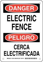 38J823 DANGER/PELIGRO SIGN 10X7