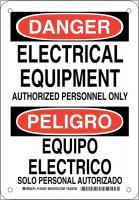 38J829 DANGER/PELIGRO SIGN 10X7