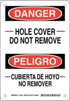 38J865 DANGER/PELIGRO SIGN 10X7