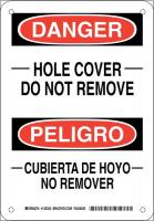 38J866 DANGER/PELIGRO SIGN 10X7