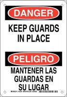 38J871 DANGER/PELIGRO SIGN 10X7