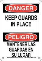 38J872 DANGER/PELIGRO SIGN 10X7