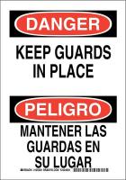 38J873 DANGER/PELIGRO SIGN 10X7