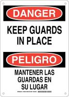 38J874 DANGER/PELIGRO SIGN 14X10