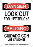 38J889 DANGER/PELIGRO SIGN 10X7