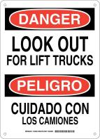 38J892 DANGER/PELIGRO SIGN 14X10