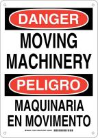 38J898 DANGER/PELIGRO SIGN 14X10