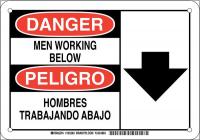 38J908 DANGER/PELIGRO SIGN 7X10