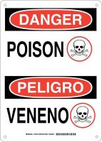 38J929 DANGER/PELIGRO SIGN 14X10